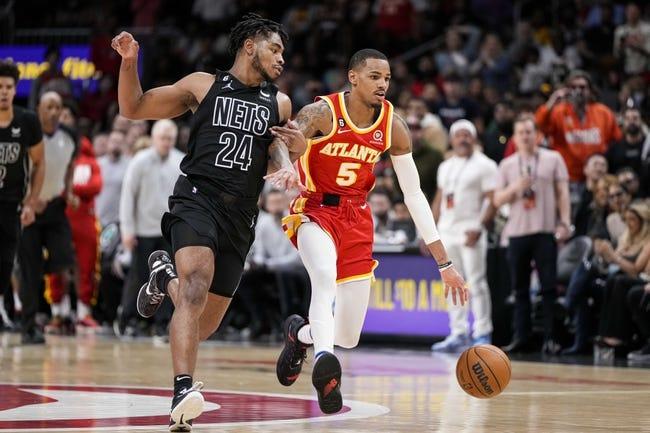 亚特兰大老鹰队对阵布鲁克林篮网队 3/31/23 - NBA竞猜和预测