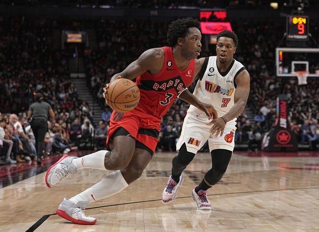 迈阿密热火队对阵多伦多猛龙队 3/28/23 - NBA推荐和预测