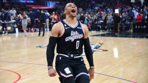 今天的NBA球员得分： 在公牛对阵快船的比赛中淡化拉塞尔-威斯布鲁克（3月27日）