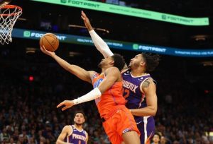 凤凰城太阳队对阵俄克拉荷马城雷霆队 3/19/23--NBA竞猜与预测